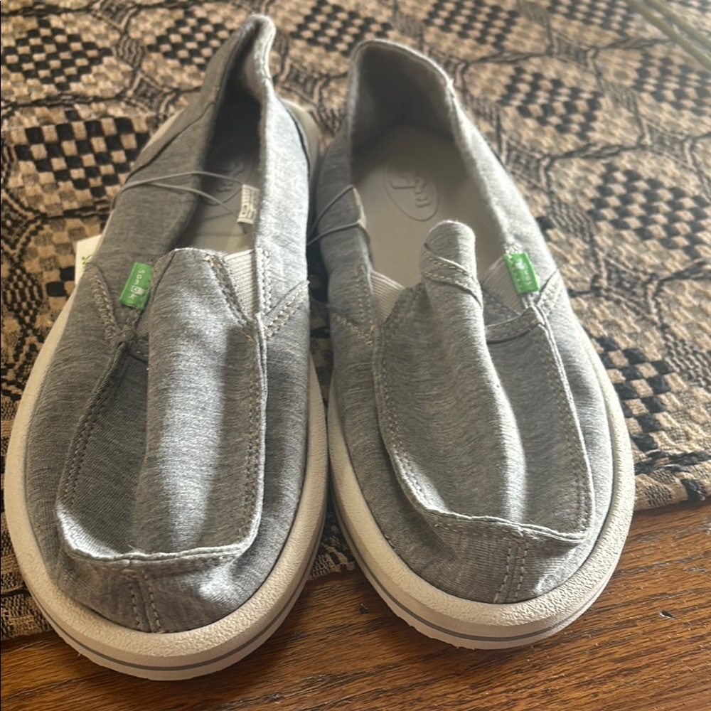 Gray Casual Slip-On Shoes